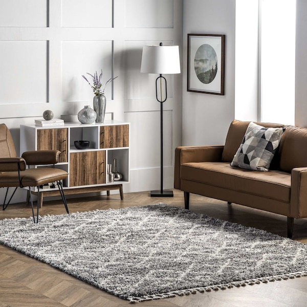 Nuloom Transitional Kristi Shag Area Rug 4ft x 6ft KKEL02B-O406 - main